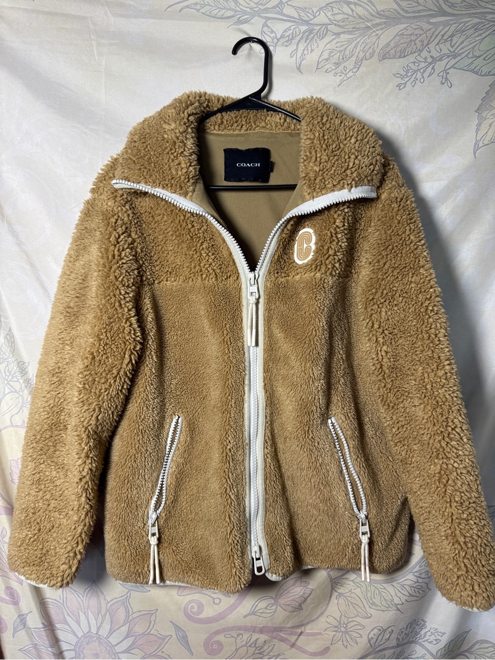 Coach Tan Teddy Jacket